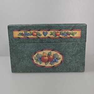 Vintage NEW Baker’s Corner Recipe Card Box Main Street Press with Sealed Cards